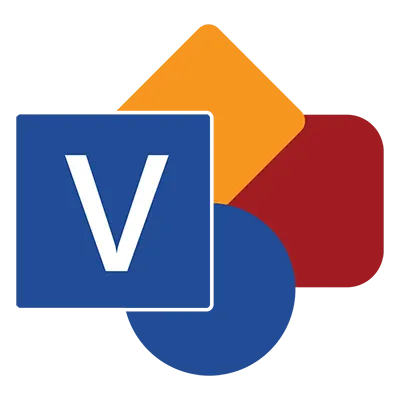 Multicolor Microsoft Visio logo