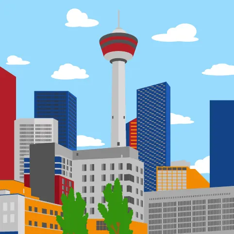 Calgary Buildings Skyline