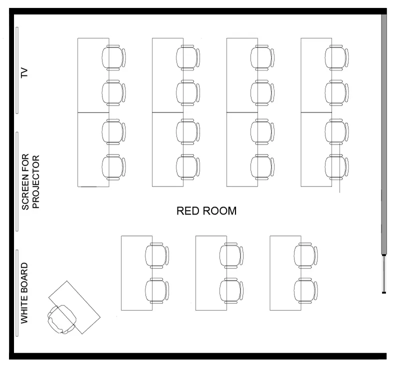 The computer training layout