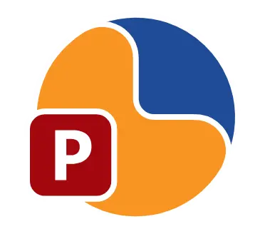 Multicolor Microsoft PowerPoint logo